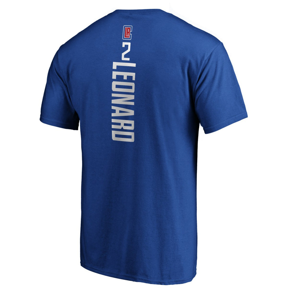 Kawhi Leonard LA Clippers Playmaker Name & Number T-Shirt Blue