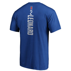 Kawhi Leonard LA Clippers Playmaker Name & Number T-Shirt Blue