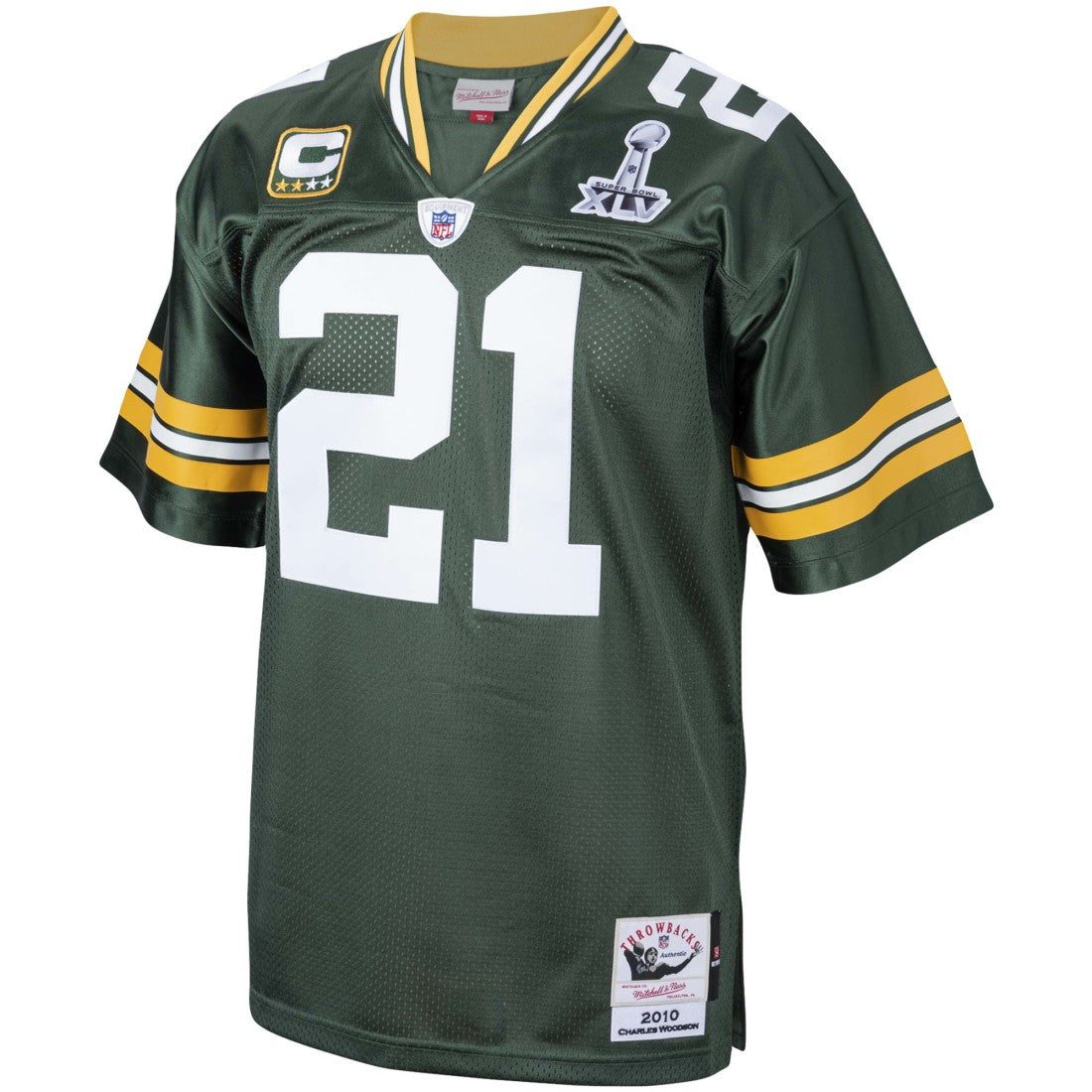 Charles Woodson Green Bay Packers 2010 Authentic Throwback Retired Player Jersey Green