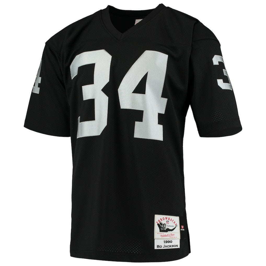 Bo Jackson Las Vegas Raiders 1990 Authentic Throwback Retired Player Jersey Black