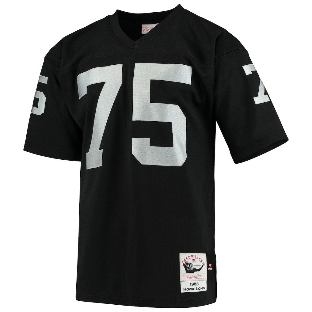 Howie Long Las Vegas Raiders 1983 Authentic Throwback Retired Player Jersey Black