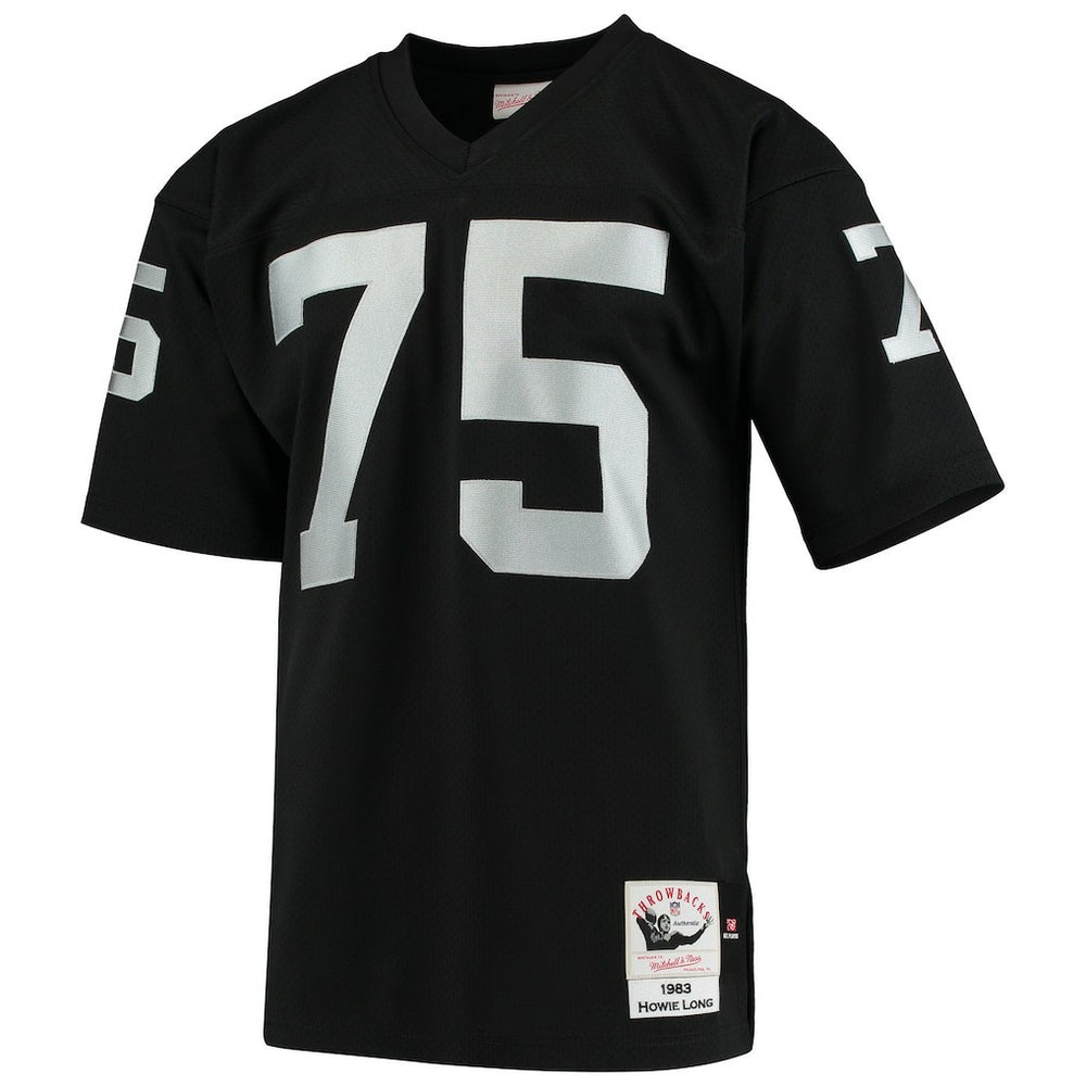 Howie Long Las Vegas Raiders 1983 Authentic Throwback Retired Player Jersey Black