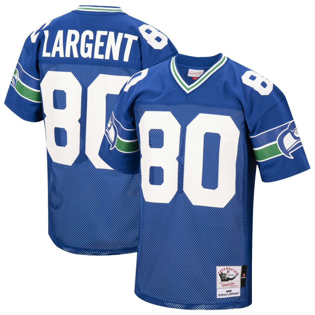Steve Largent Seattle Seahawks 1985 Authentic Throwback Retired Player Jersey Royal