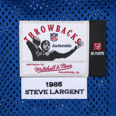 Steve Largent Seattle Seahawks 1985 Authentic Throwback Retired Player Jersey Royal