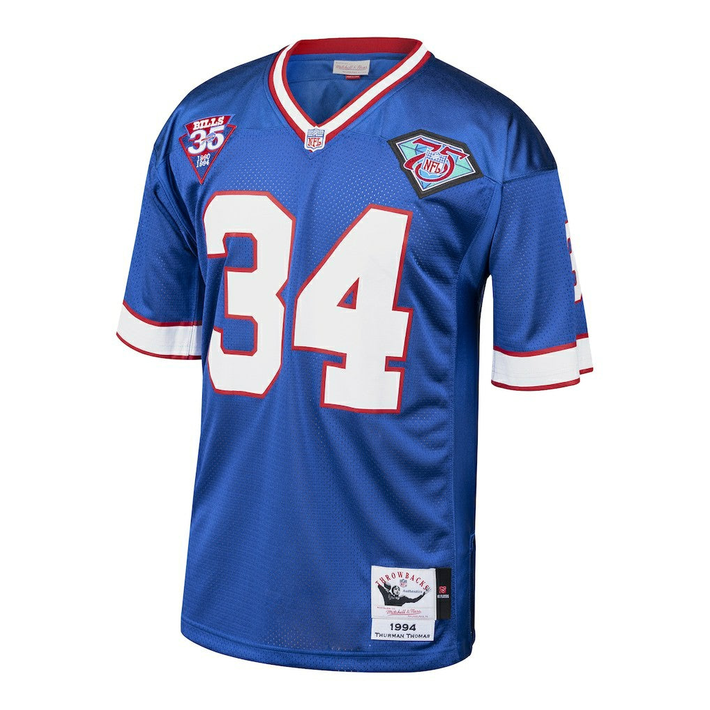Thurman Thomas Buffalo Bills 1985 Authentic Throwback Retired Player Jersey Royal