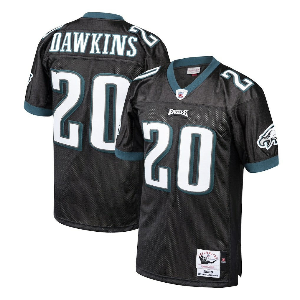 Brian Dawkins Philadelphia Eagles 2003 Authentic Throwback Retired Player Jersey Black