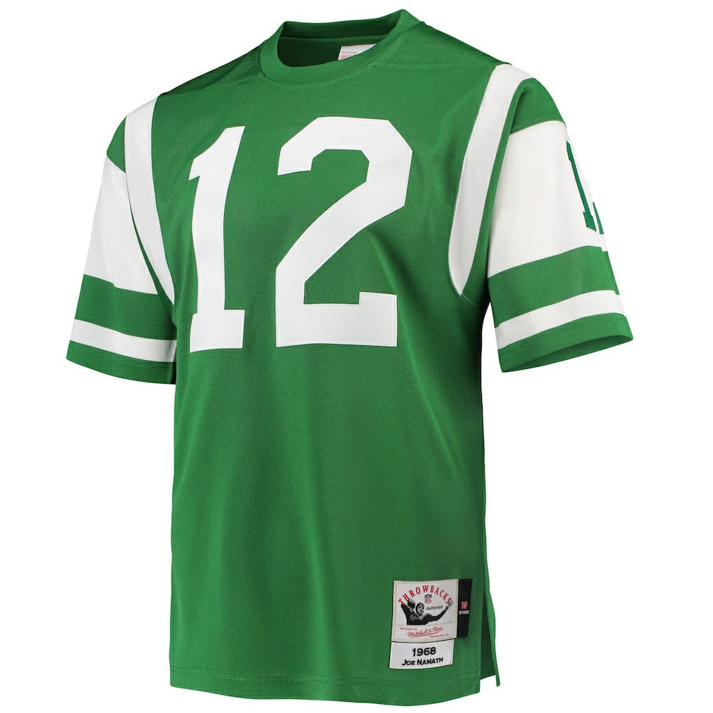 Joe Namath New York Jets 1968 Authentic Throwback Retired Player Jersey Green