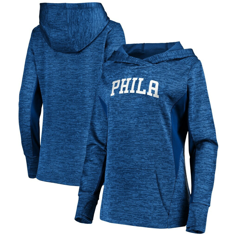 Philadelphia 76ers Women's Showtime Done Better Pullover Hoodie Royal