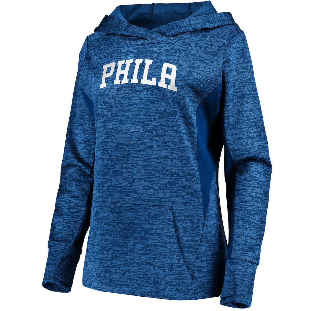 Philadelphia 76ers Women's Showtime Done Better Pullover Hoodie Royal