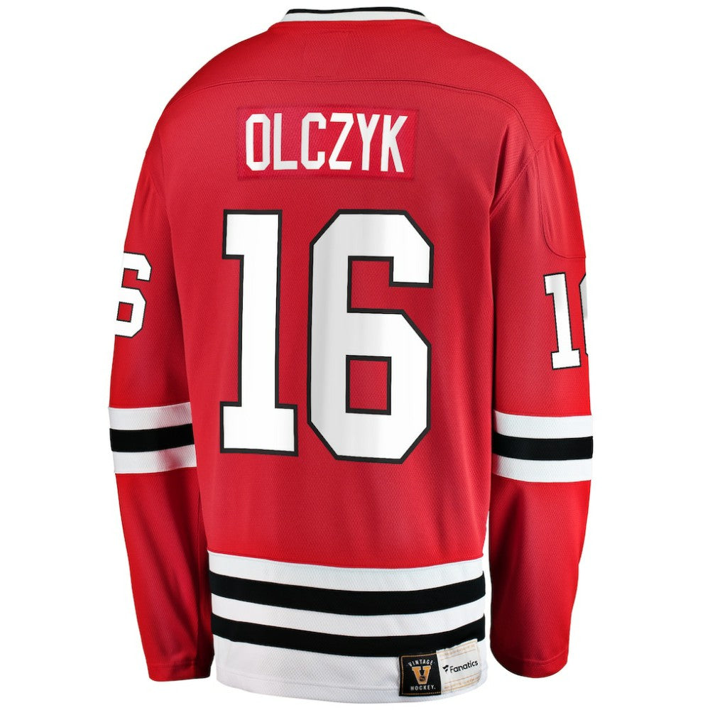 NHL Eddie Olczyk Chicago Blackhawks Fanatics Premier Breakaway Retired Player Jersey - Red