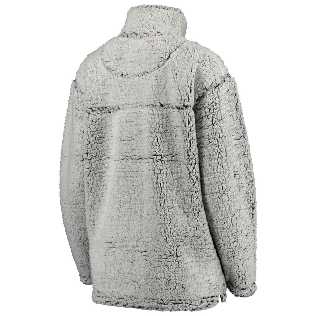 Detroit Lions Women's Sherpa Quarter-Zip Pullover Jacket Gray