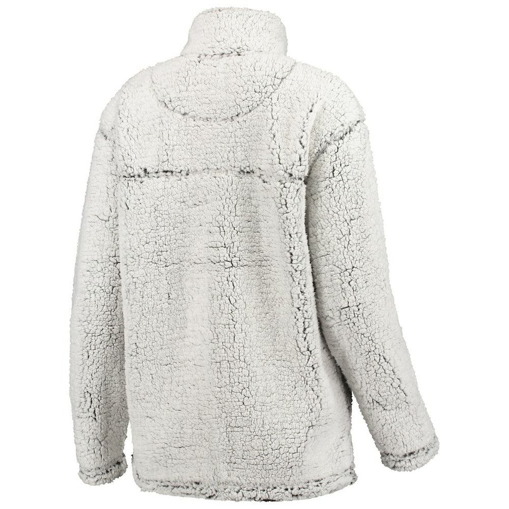 Baltimore Ravens G-III 4Her by Carl Banks Women's Sherpa Quarter-Zip Pullover Jacket Gray