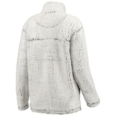 Baltimore Ravens G-III 4Her by Carl Banks Women's Sherpa Quarter-Zip Pullover Jacket Gray