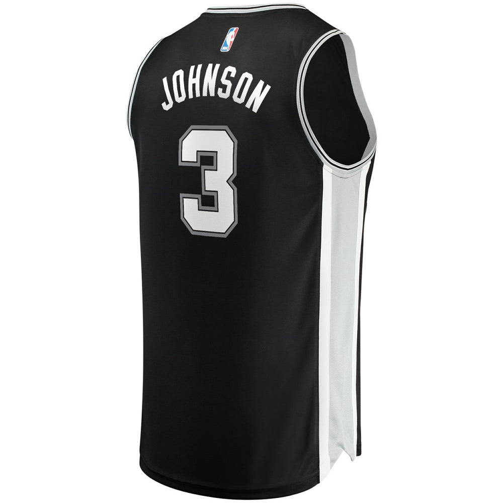 Keldon Johnson San Antonio Spurs Fast Break Replica Jersey Black Icon Edition