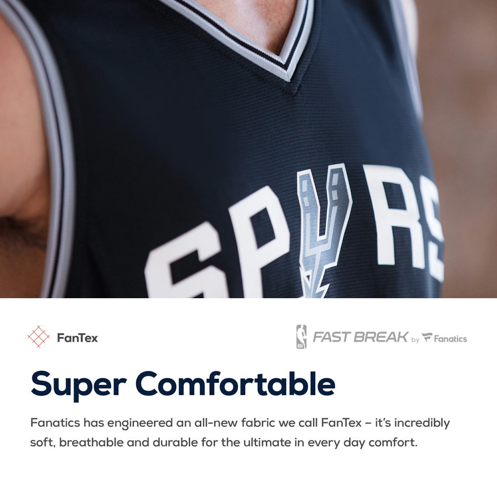Keldon Johnson San Antonio Spurs Fast Break Replica Jersey Black Icon Edition