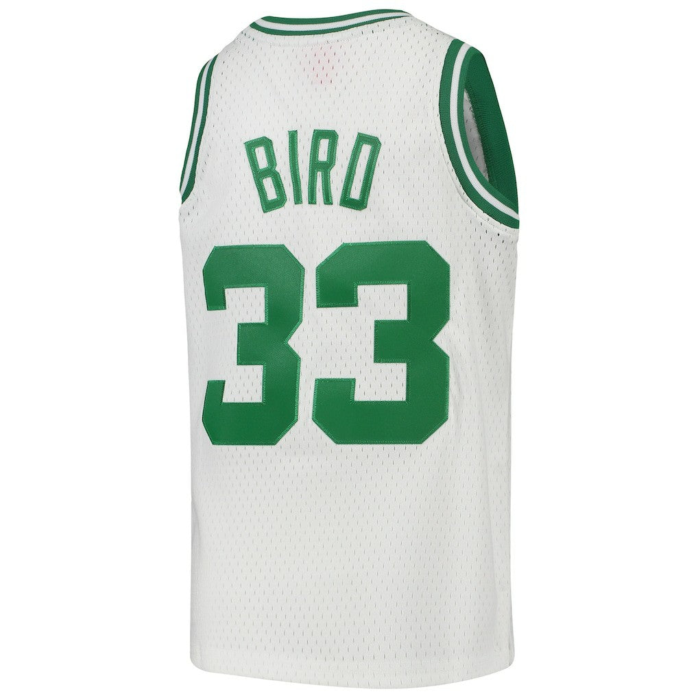 Larry Bird Boston Celtics Youth 1985-86 Hardwood Classics Swingman Throwback Jersey White