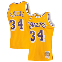 Shaquille O'Neal Los Angeles Lakers 1996/97 Hardwood Classics Swingman Jersey Gold