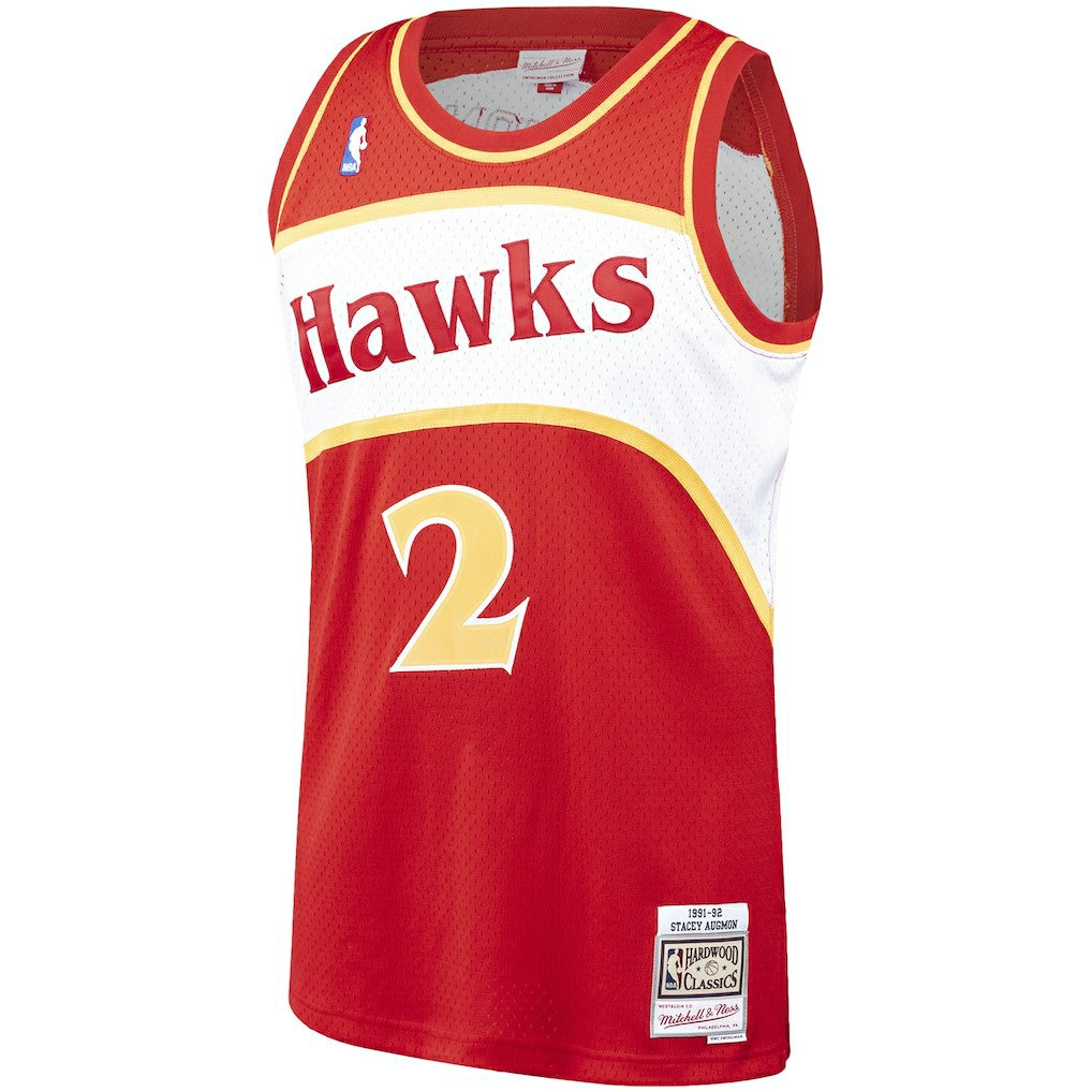 Stacey Augmon Atlanta Hawks 1991/92 Hardwood Classics Swingman Jersey Red