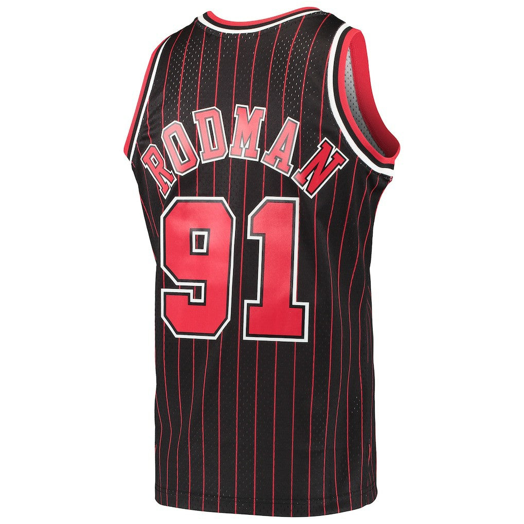 Dennis Rodman Chicago Bulls Hardwood Classics Swingman Jersey Black