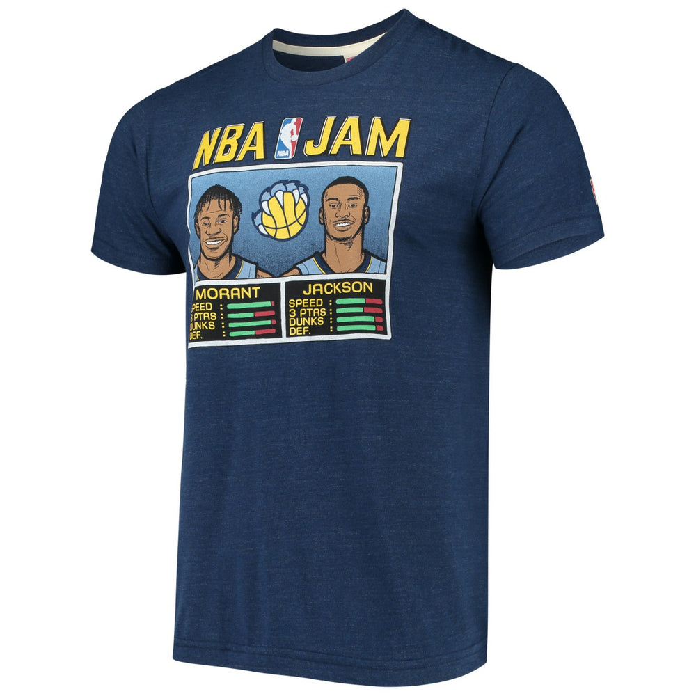 Ja Morant & Jaren Jackson Jr. Memphis Grizzlies NBA Jam T-Shirt Navy