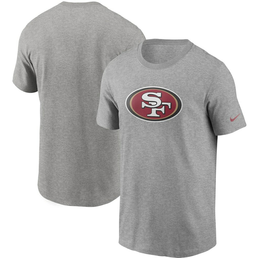 San Francisco 49ers Primetime Logo Essential T-Shirt Heather Gray