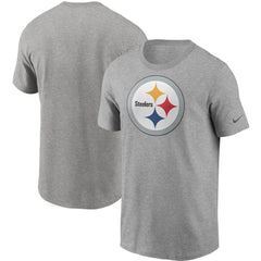 Pittsburgh Steelers Primetime Logo Essential T-Shirt Heather Gray