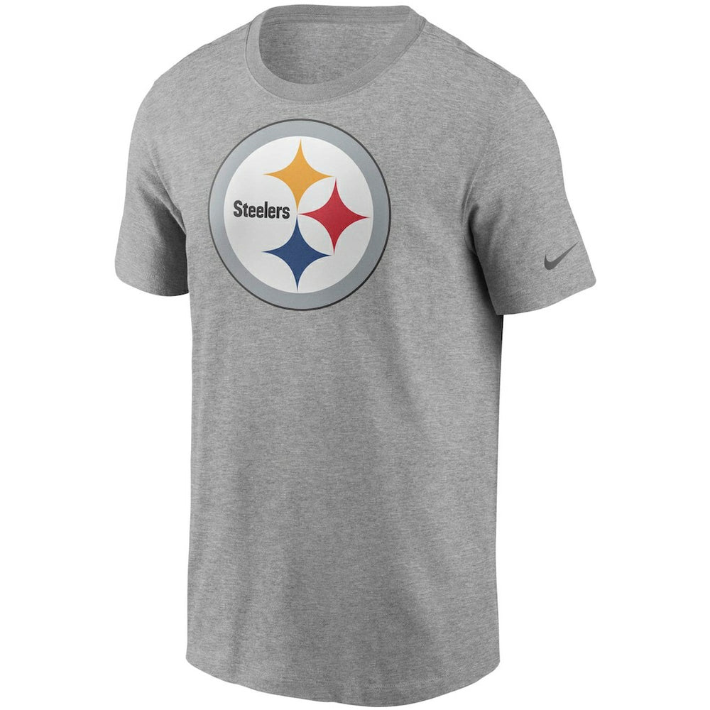 Pittsburgh Steelers Primetime Logo Essential T-Shirt Heather Gray