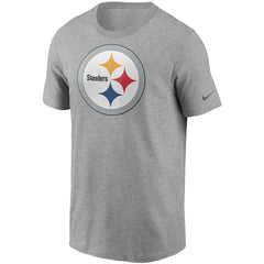 Pittsburgh Steelers Primetime Logo Essential T-Shirt Heather Gray