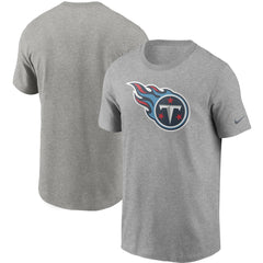 Tennessee Titans Primetime Logo Essential T-Shirt Heather Gray