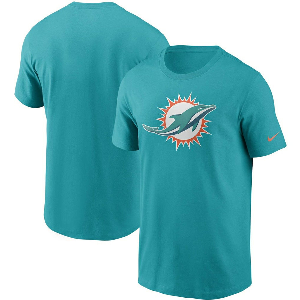 Miami Dolphins Primetime Logo Essential T-Shirt Aqua