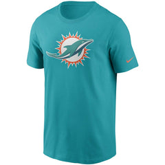 Miami Dolphins Primetime Logo Essential T-Shirt Aqua