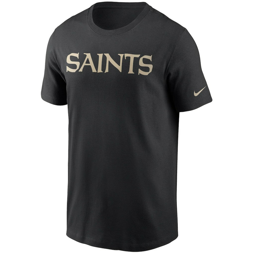 New Orleans Saints Team Wordmark T-Shirt Black