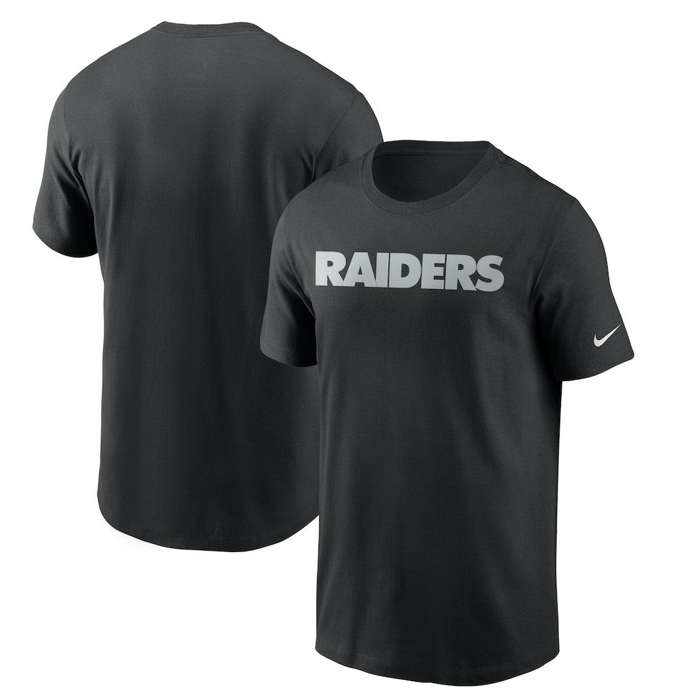 Las Vegas Raiders Team Wordmark T-Shirt Black