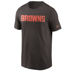 Cleveland Browns Team Wordmark T-Shirt Brown