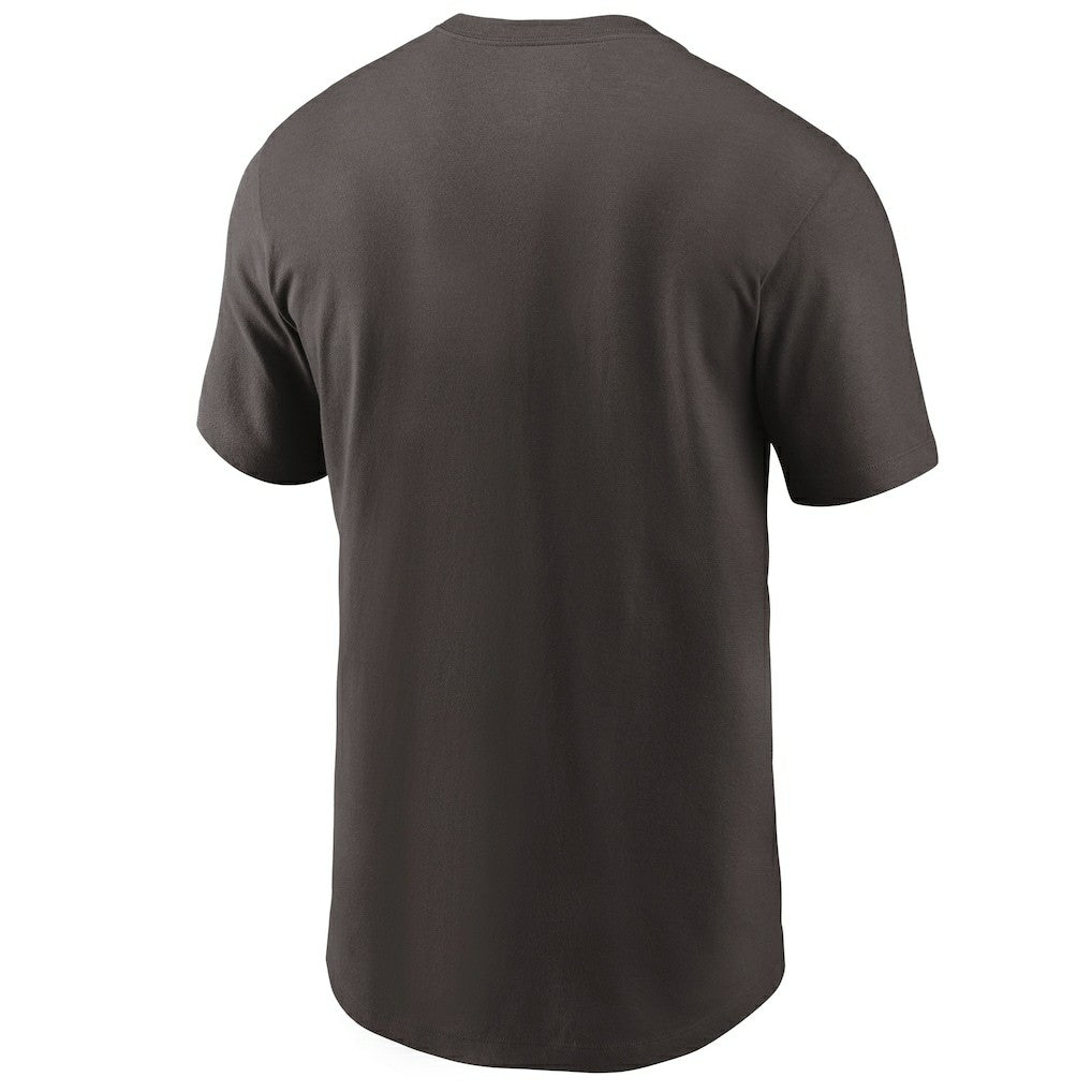 Cleveland Browns Team Wordmark T-Shirt Brown