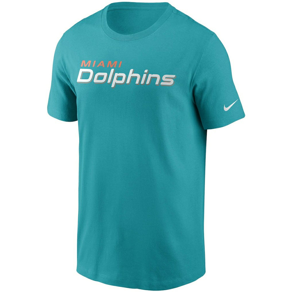 Miami Dolphins Team Wordmark T-Shirt Aqua