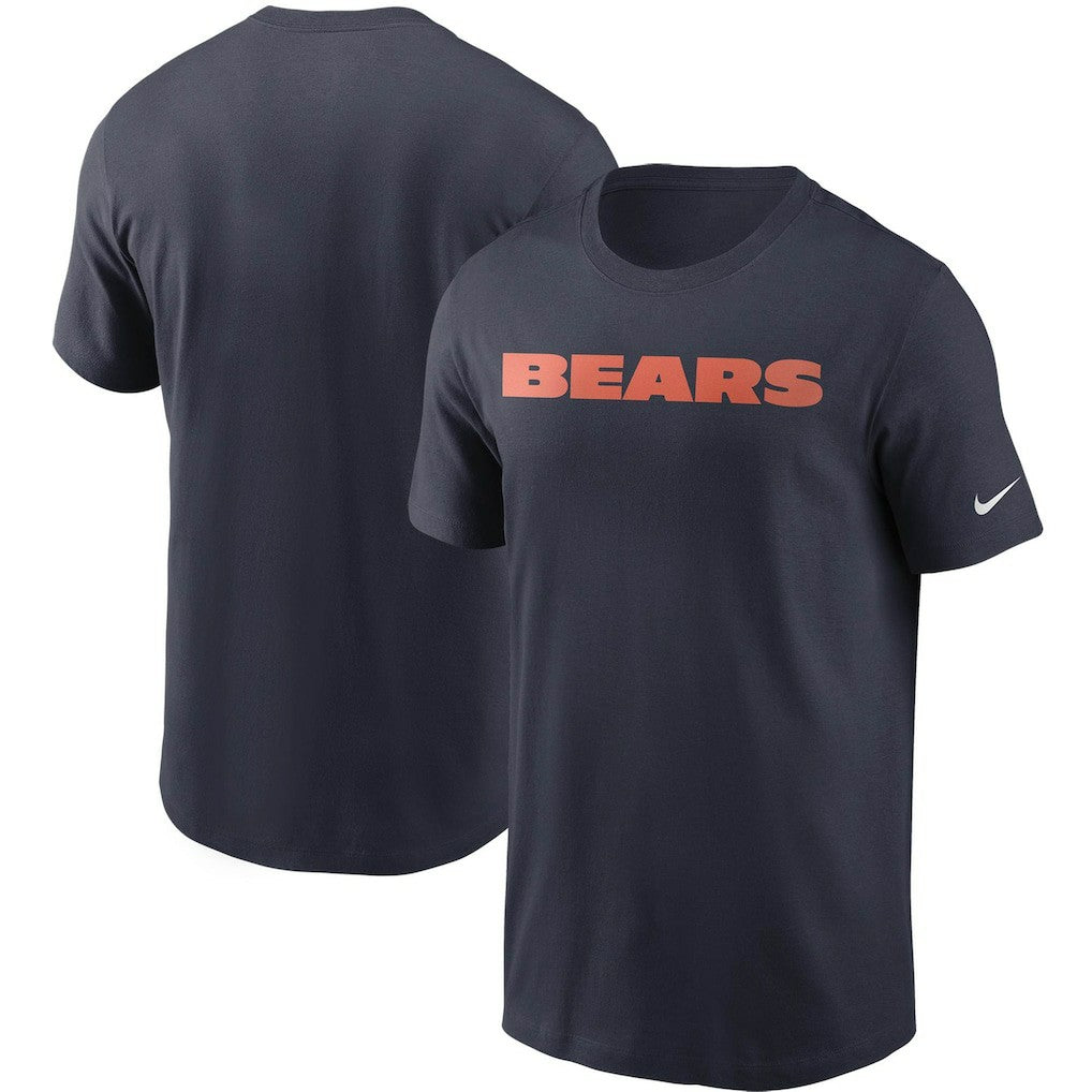 Chicago Bears Team Wordmark T-Shirt Navy