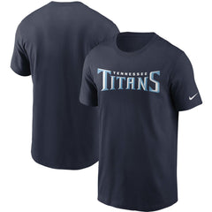 Tennessee Titans Team Wordmark T-Shirt Navy