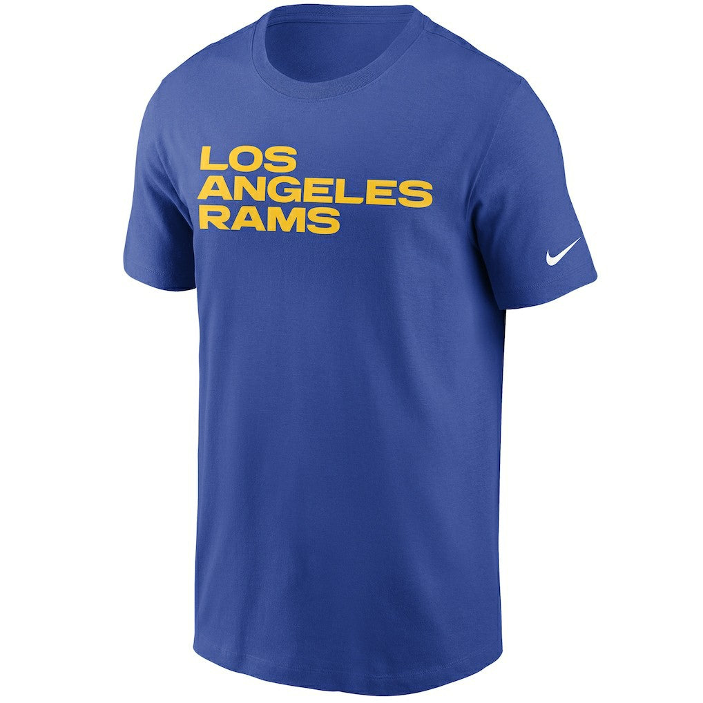 Los Angeles Rams Team Wordmark T-Shirt Royal