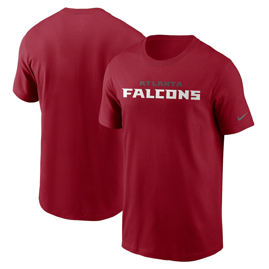 Atlanta Falcons Team Wordmark T-Shirt Red