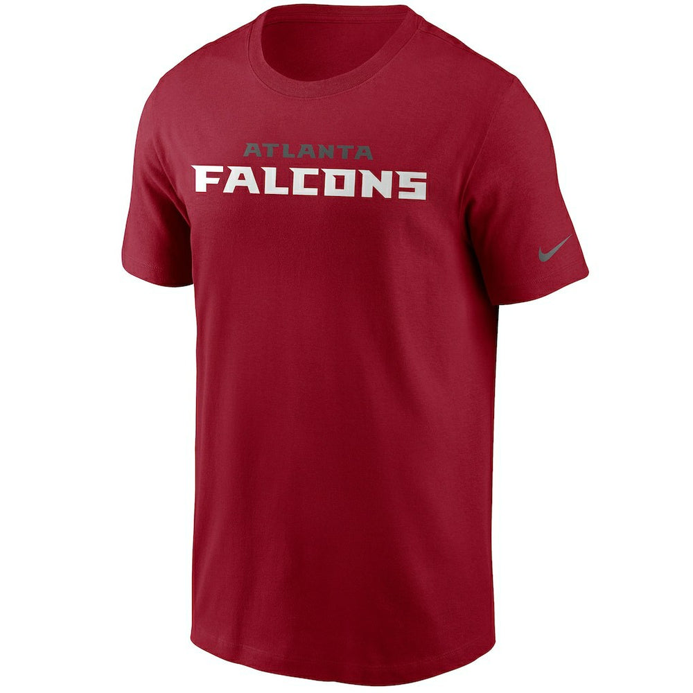 Atlanta Falcons Team Wordmark T-Shirt Red