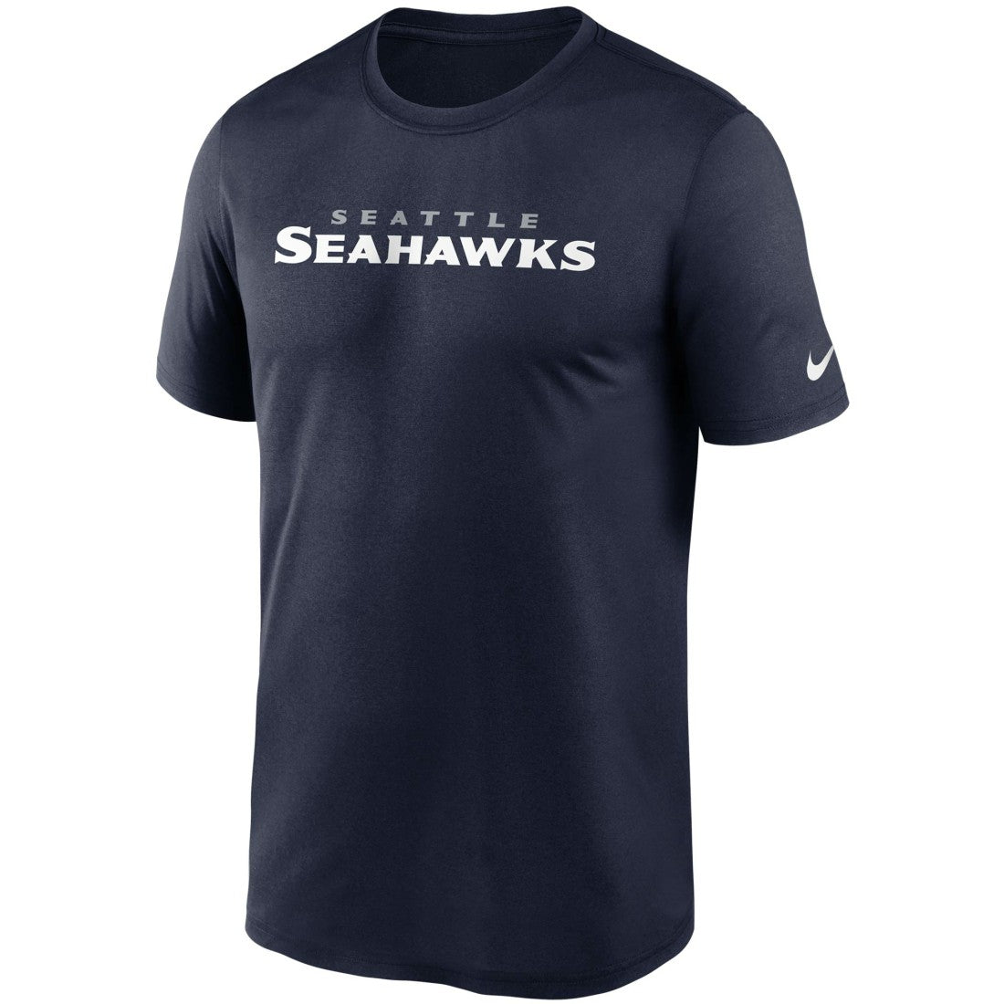 Seattle Seahawks Wordmark Legend Performance T-Shirt College Navy