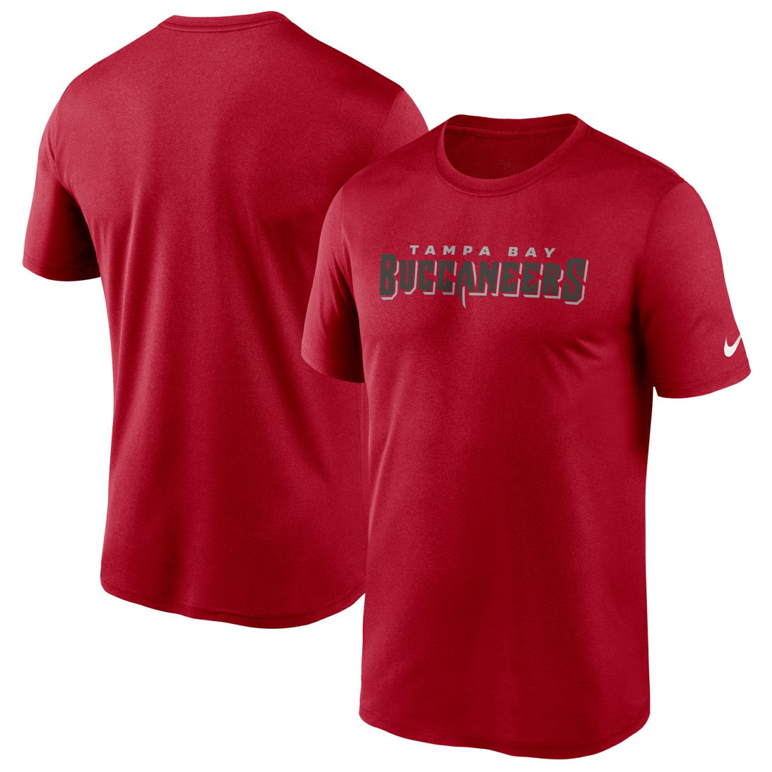 Tampa Bay Buccaneers Wordmark Legend Performance T-Shirt Red