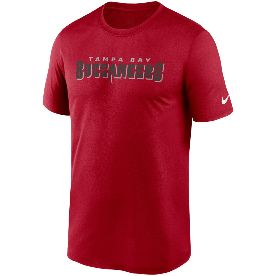 Tampa Bay Buccaneers Wordmark Legend Performance T-Shirt Red