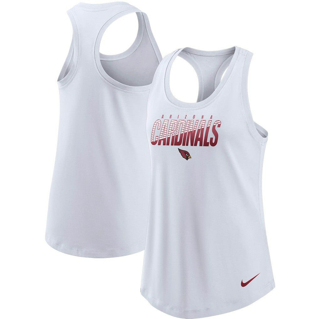 Arizona Cardinals Women's Light Impact Performance Racerback Tank Top White