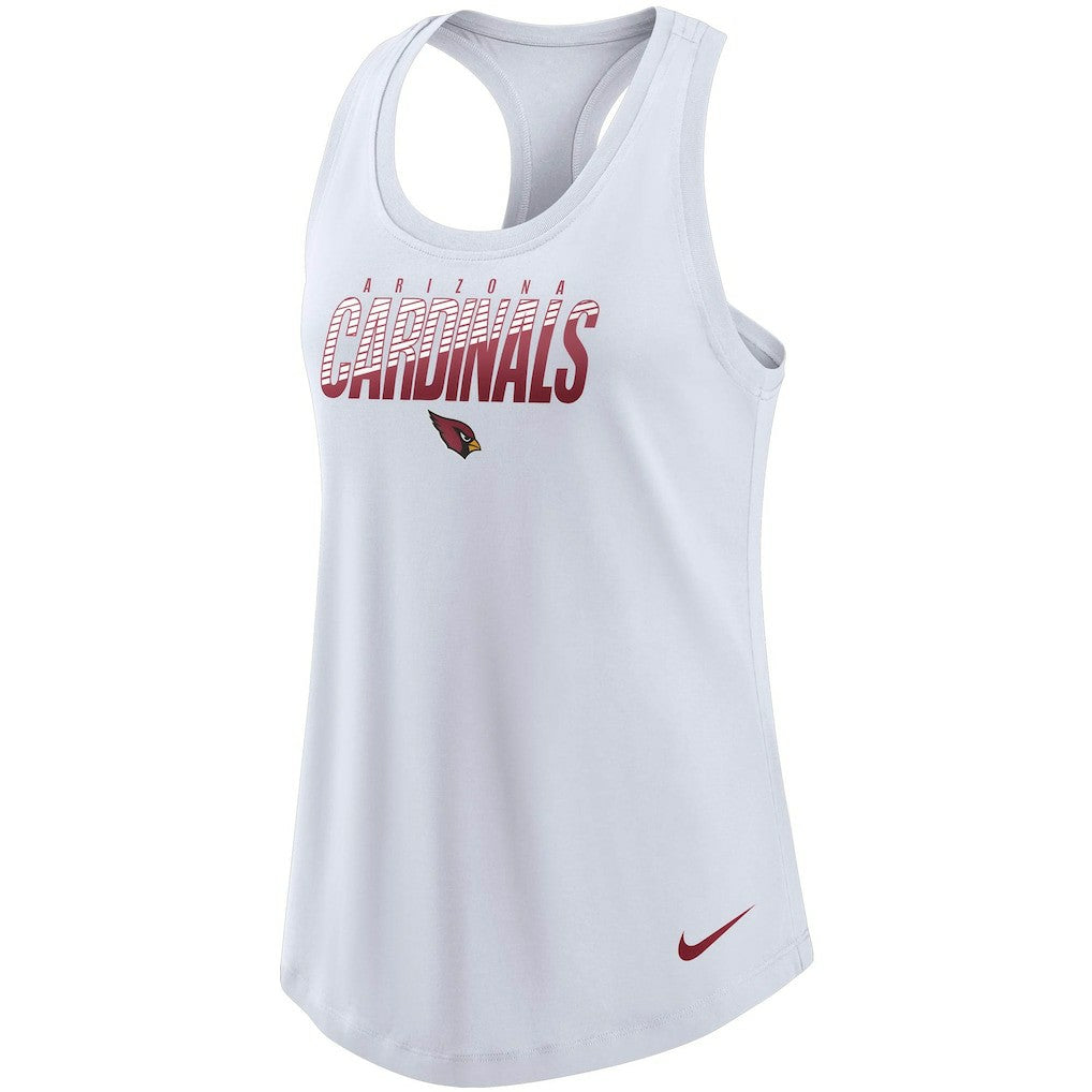Arizona Cardinals Women's Light Impact Performance Racerback Tank Top White