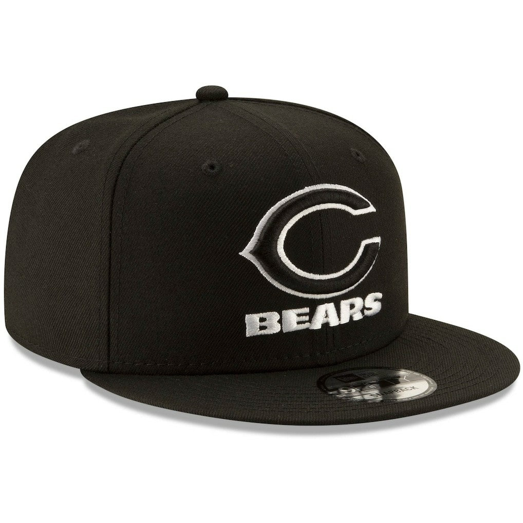 Chicago Bears New Era B-Dub 9FIFTY Adjustable Snapback Hat Black