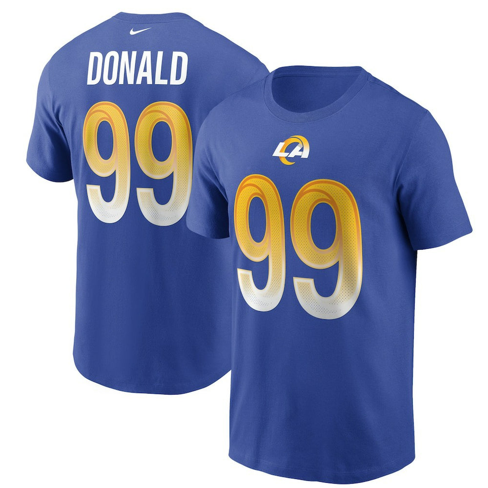 Aaron Donald Los Angeles Rams Name & Number T-Shirt Royal