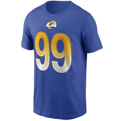 Aaron Donald Los Angeles Rams Name & Number T-Shirt Royal