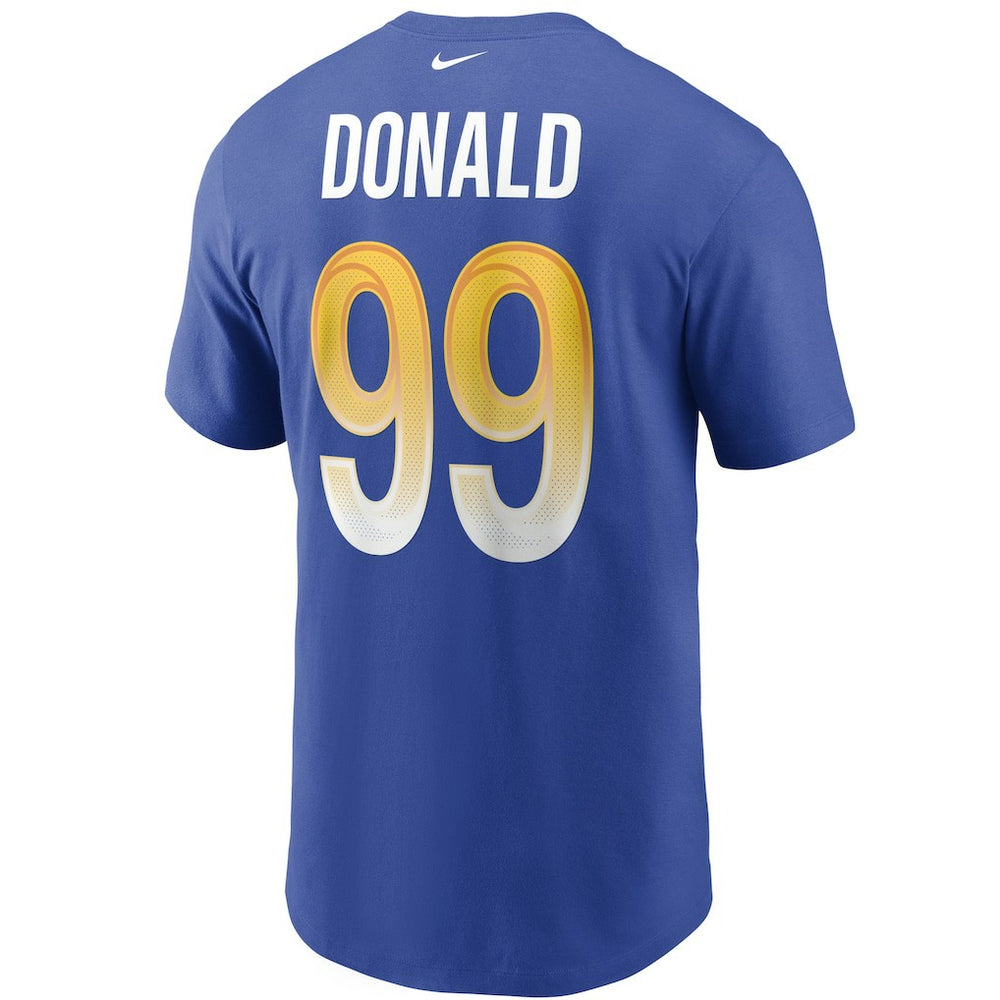 Aaron Donald Los Angeles Rams Name & Number T-Shirt Royal